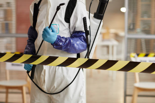 Professional Blood Cleanup technician working in Huntington, IN